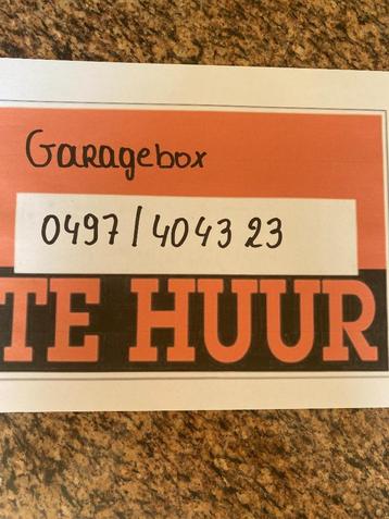 garagebox te huur beschikbaar voor biedingen