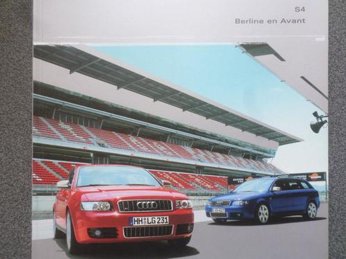 Brochure Audi S4 Berline & Avant V8 4.2, Livres, Autos | Brochures & Magazines, Audi, Enlèvement ou Envoi