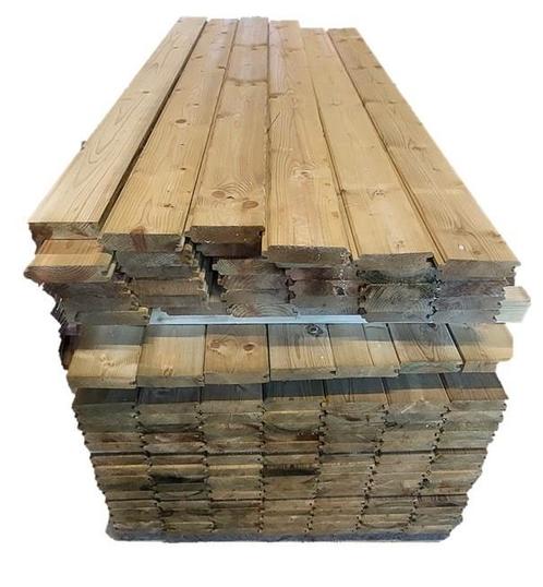 Tand & groefplanken 34 mm, Tuin en Terras, Palen, Balken en Planken, Nieuw, Palen, Ophalen of Verzenden