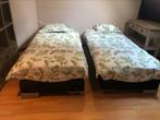 Twee kinder bedden logeerbedden boxspring, Ophalen, Gebruikt, Eenpersoons, Zwart