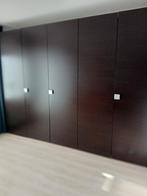 Grote  kleerkast in wengé hout, Ophalen, Gebruikt, 200 cm of meer, 200 cm of meer