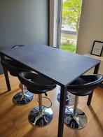 Hoge eettafel voor 6 personen, Huis en Inrichting, Ophalen, Gebruikt, 50 tot 100 cm, Vijf personen of meer