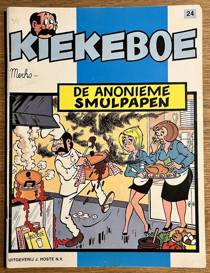Kiekeboe - De anonieme smulpapen - 24 1e dr (1984) Strip, Boeken, Stripverhalen, Gelezen, Eén stripboek, Ophalen of Verzenden