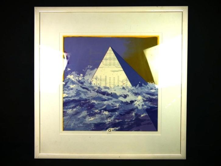 Q abstract werk Martin R. Baeyens, Antiek en Kunst, Kunst | Litho's en Zeefdrukken, Ophalen