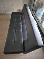 Sofa-zetel. Rugleuning neer en je hebt een bed., Huis en Inrichting, Slaapkamer | Slaapbanken, Ophalen, Gebruikt, Zwart, 200 cm