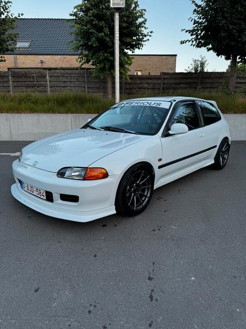 Honda civic EG4 B18C6, Auto's, Honda, Particulier, Civic, Open dak, Benzine, 3 deurs, Handgeschakeld, Wit, Blauw, Ophalen