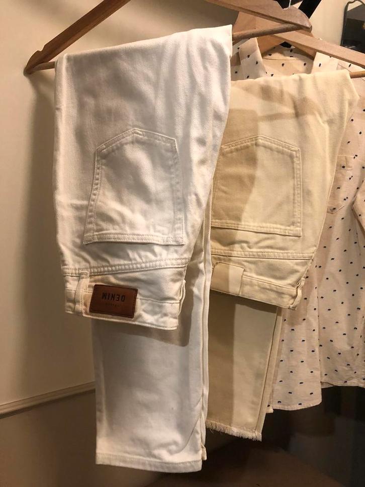 Witte Jeans Sézane - Le Brut Sexy Eco-Responsable, Kleding | Dames, Spijkerbroeken en Jeans, Zo goed als nieuw, W28 - W29 (confectie 36)
