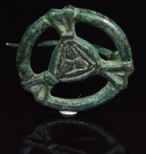 VIKING BRONZEN FIBULA, Antiek en Kunst, Antiek | Brons en Koper, Brons, Verzenden