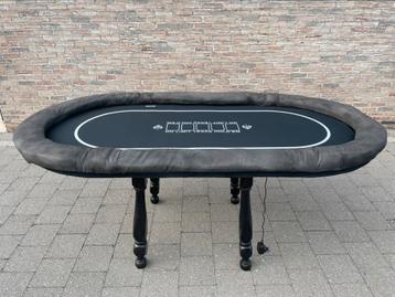 Zelfgemaakte pokertafel - LED-strip & afneembare mat beschikbaar voor biedingen