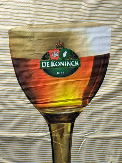 Grote Banner van Brouwerij De Koninck – Bolleke & Oud Logo, Verzamelen, Biermerken, Gebruikt, Reclamebord, Plaat of Schild, De Koninck