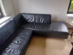 Leren hoekzetel, Huis en Inrichting, Ophalen, 250 tot 300 cm, Gebruikt, Overige maten