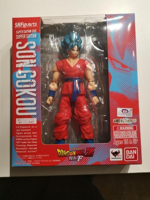 S.H. Figuarts Dragon Ball SS God Son Goku Resurrection F, Verzamelen, Beelden en Beeldjes, Nieuw, Mens, Ophalen