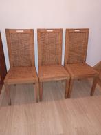 Teak stoelen (6x), Huis en Inrichting, Ophalen, Riet of Rotan, Overige kleuren, Zo goed als nieuw