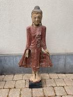 Houten Boeddha beeld / 97 x 42 x 17 cm, Huis en Inrichting, Woonaccessoires | Boeddhabeelden, Ophalen, Gebruikt