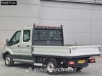 Ford Transit 105pk Euro6 Trekhaak Open Laadbak Dubbel cabine, Auto's, Euro 6, 4 cilinders, 7 zetels, Bedrijf