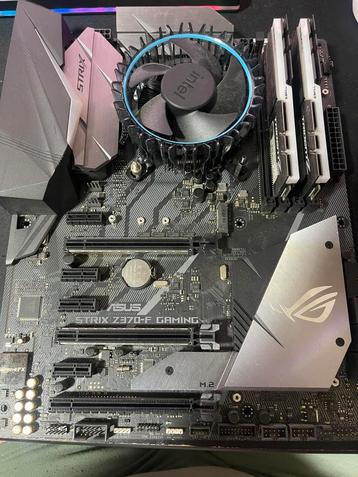 Asus rog strix z370-f Gaming + i7 8700K+GSKILL 16G DDR4 beschikbaar voor biedingen