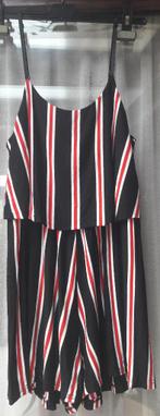 Jumpsuit met zwarte , rode en witte strepen maat S, Kleding | Dames, Jumpsuits, Ophalen of Verzenden, Gedragen, Maat 36 (S)