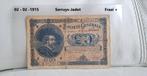 20 frank Société Générale 1915, Postzegels en Munten, Verzenden, Los biljet