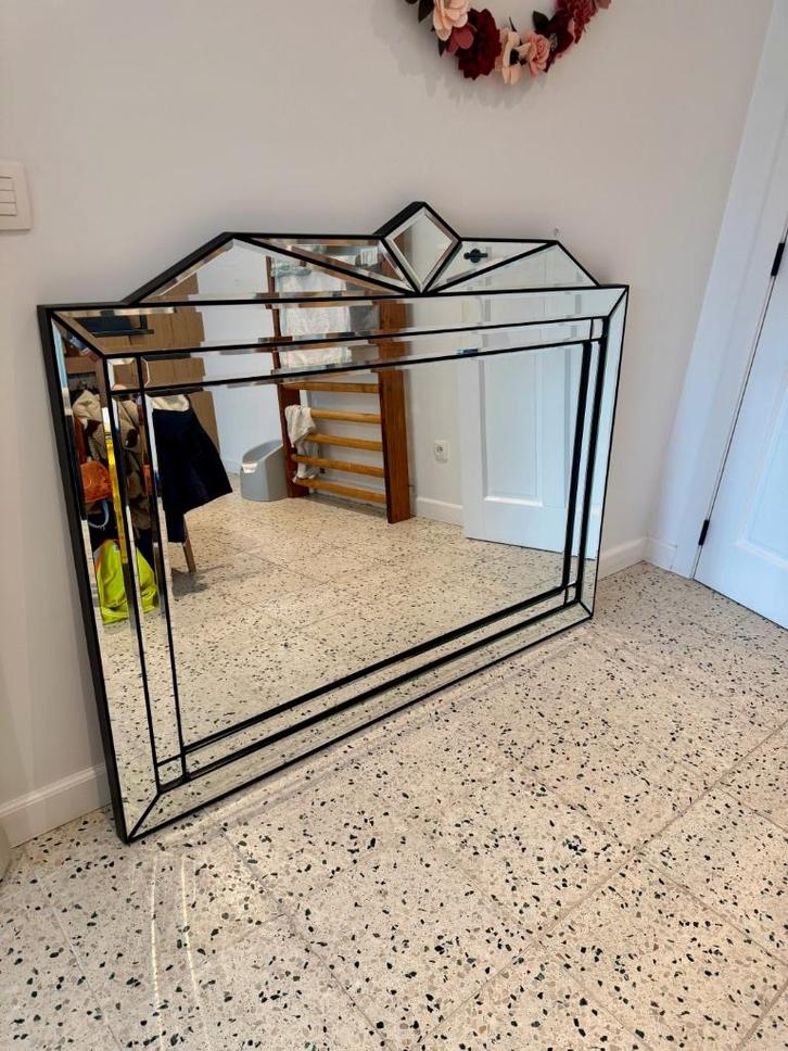 Vintage spiegel Deknudt, Huis en Inrichting, Woonaccessoires | Spiegels, Gebruikt, 125 cm of meer, 100 tot 150 cm, Rechthoekig