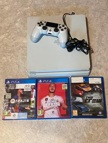 PS4 SLIM 500 GB met 3 games en 1 controller beschikbaar voor biedingen