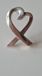 Tiffany & Co Large Loving Heart Broche, 4 tot 7 cm, Ophalen of Verzenden, Zo goed als nieuw, Zilver