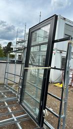 Aluminium raam ( zwart binnen en buiten) glas kW1.0 draai dr, Doe-het-zelf en Bouw, Raamkozijnen en Schuifdeuren, Nieuw, Raamkozijn