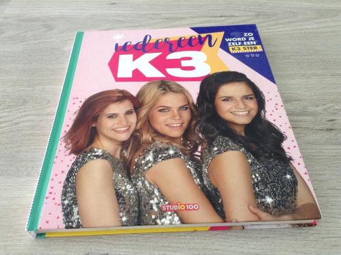 Studio 100 K3 boek: Iedereen K3 (2016), Boeken, Kinderboeken | Kleuters, Zo goed als nieuw, Non-fictie, 4 jaar, Jongen of Meisje