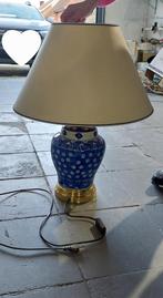 blauwe porseleinen Chinese lamp, Antiek en Kunst, Ophalen