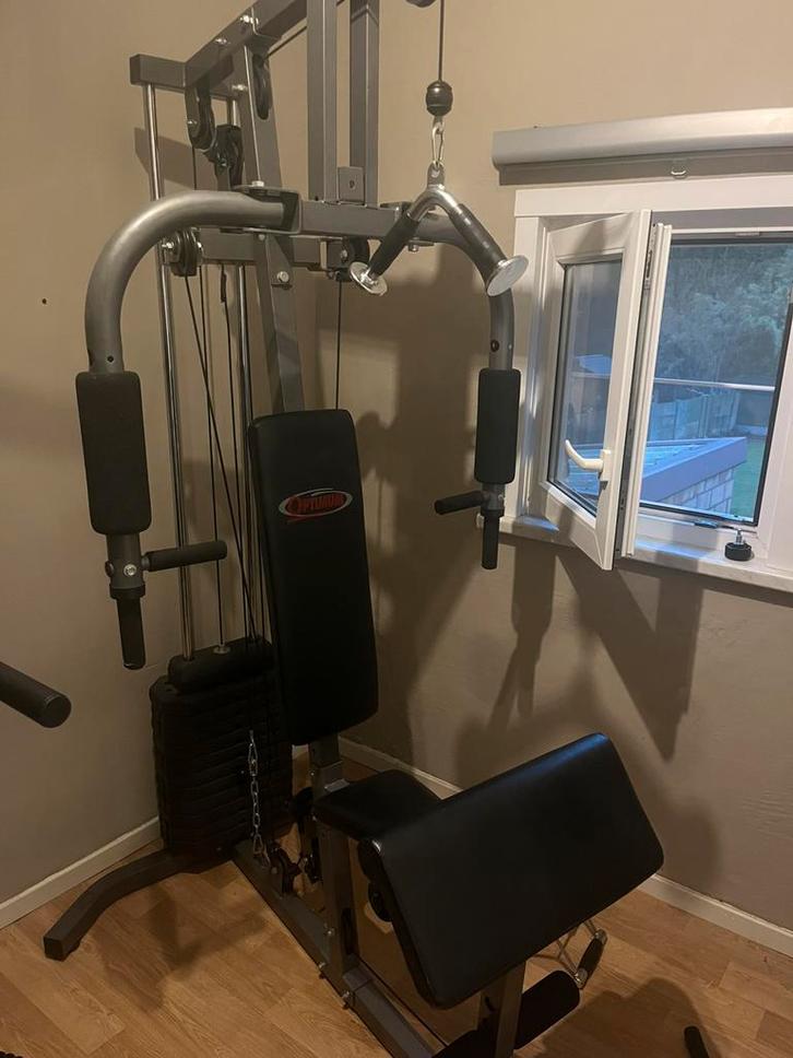 Fitnesstoestellen en gewichten, Sports & Fitness, Appareils de fitness, Comme neuf, Autres types, Bras, Jambes, Pectoraux, Abdominaux