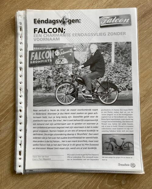 Unieke Map met documentatie Falcon brommers / bromfiets, Fietsen en Brommers, Handleidingen en Instructieboekjes, Zo goed als nieuw