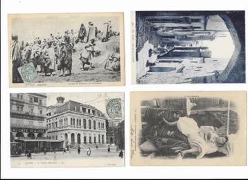 Cartes postales d'Algérie - 4 pièces - anciennes., Enlèvement ou Envoi, Avant 1920, Affranchie, Hors Europe