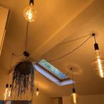 6 XXL Calex lampen met armatuur, Huis en Inrichting, Lampen | Hanglampen, Ophalen, Zo goed als nieuw, Glas