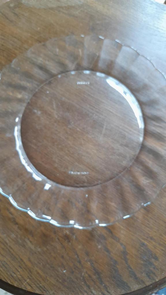 Servies in glas, Duralex, Huis en Inrichting, Keuken | Servies, Gebruikt, Bord(en), Glas, Ophalen