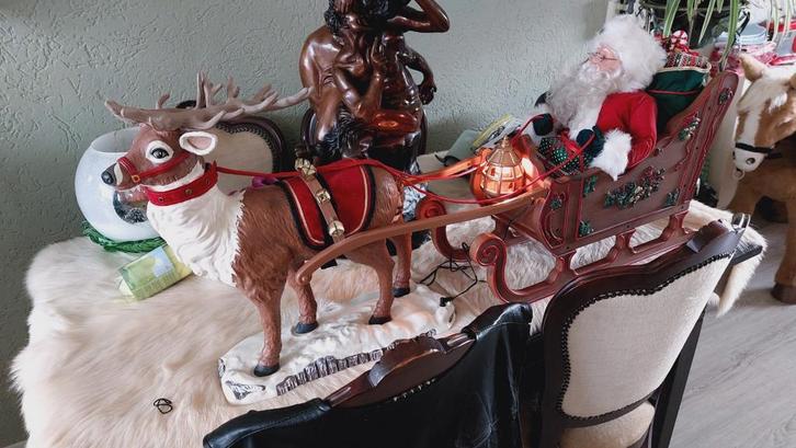 holiday creations kerstman met rendier GOED LEZEN AUB, Divers, Noël, Enlèvement