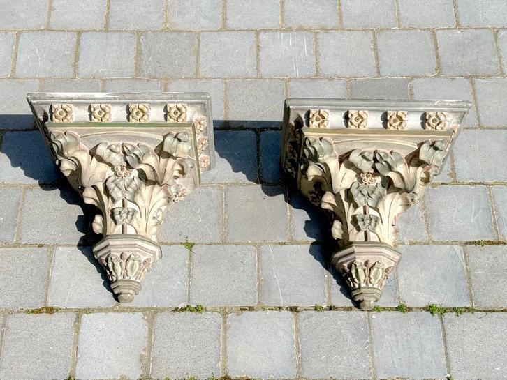 2x Support statue mural - Ancienne Eglise, Antiek en Kunst, Antiek | Meubels | Stoelen en Sofa's, Ophalen