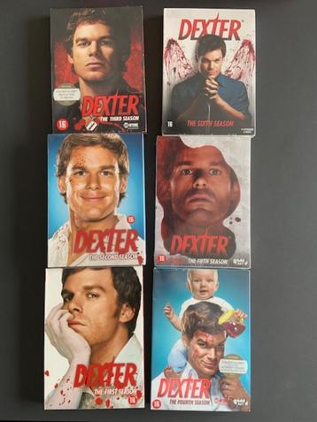 Dexter seizoen 1 tem 6 (6 DVD's) beschikbaar voor biedingen
