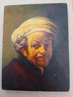 Schilderij op paneel Rembrandt zelfportret apostel Paulus, Ophalen of Verzenden