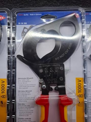 KNIPEX kabelschaar (ratelprincipe) 280 mm beschikbaar voor biedingen