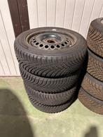 Stalen velgen met winterbanden (7 & 8mm profiel), Ophalen, Gebruikt, 16 inch, Banden en Velgen