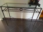 sidetable, Huis en Inrichting, Ophalen, 100 tot 150 cm, Glas, Landelijk