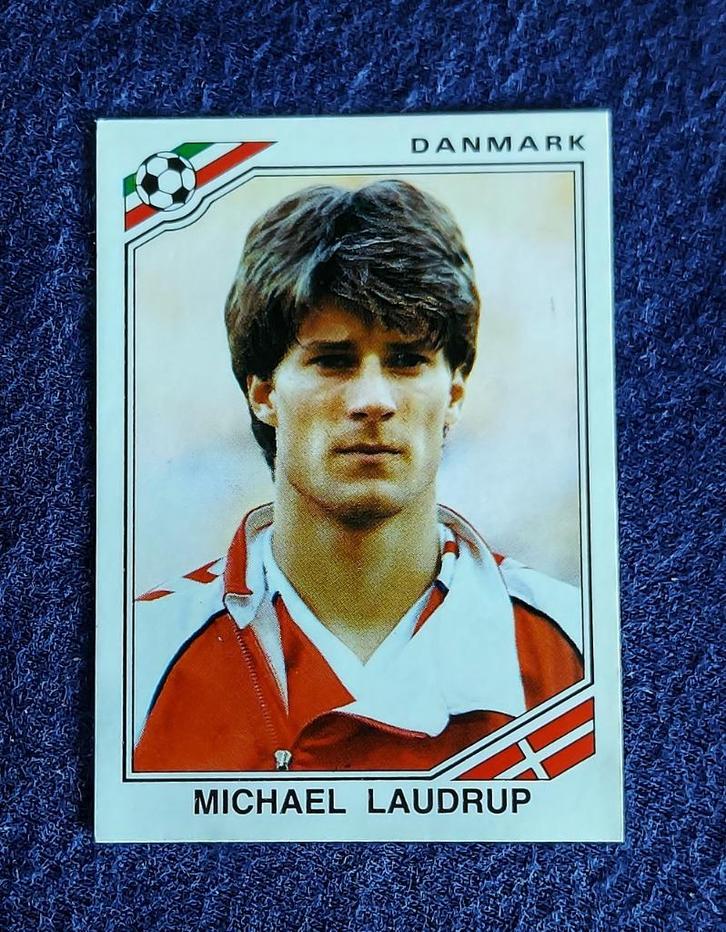 Panini sticker card voetbal ' WK Mexico 1986 - M. Laudrup ', Verzamelen, Sportartikelen en Voetbal, Nieuw, Poster, Plaatje of Sticker