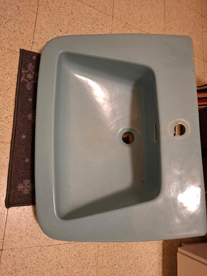 Complete retro wastafelset, Huis en Inrichting, Badkamer | Badkamermeubels, Gebruikt, Wasbak of Wastafel, Ophalen