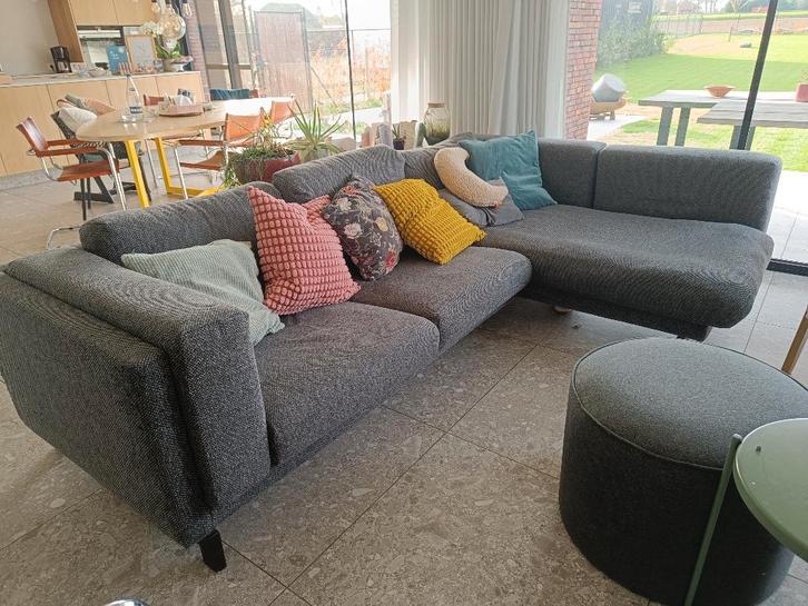 Ikea NOCKEBY 2-zitsbank met chaise longue rechts, Huis en Inrichting, Zetels | Zetels en Chaises Longues, Gebruikt, Driepersoons