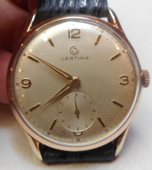 104) Certina mécanique rare années 40 vintage, calibre Certi, Handtassen en Accessoires, Edelstenen, Gebruikt, Ophalen of Verzenden