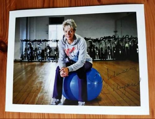 Handtekening op foto van Ingrid Berghmans., Sport en Fitness, Vechtsporten en Zelfverdediging, Nieuw, Verzenden