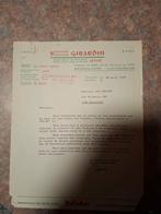 Facture Stella Artois 2 Girardin dépot, Envoi, Utilisé, Autres types, Stella Artois