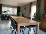 Landelijke teak eetkamerset, Huis en Inrichting, Complete eetkamers, Ophalen, Zo goed als nieuw, Landelijk, 4 tot 6 stoelen