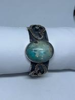 Handgemaakte Armband van Zilver 925 met Natuurlijke Turkoois, Handtassen en Accessoires, Antieke sieraden, Ophalen of Verzenden