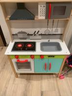 Speelgoed keukentje + toebehoren, Ophalen, Gebruikt, Hout, Speelkeuken