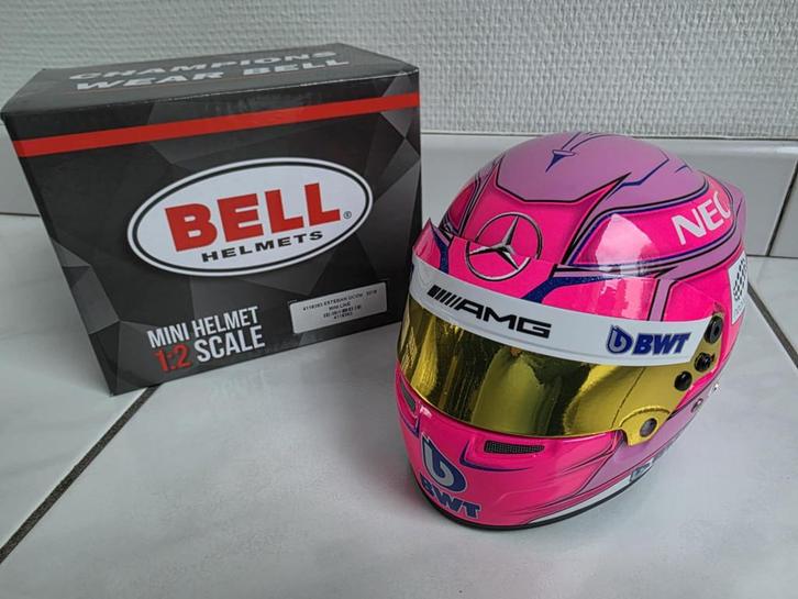 1/2 F1 helm Esteban Ocon 2018 (+HSA) * NIEUWSTAAT *, Collections, Marques automobiles, Motos & Formules 1, Comme neuf, ForTwo